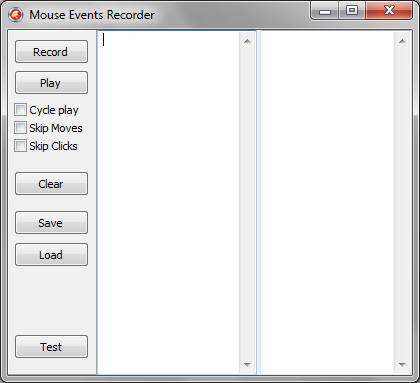 Mouse Clicker tool allows to record and play mouse events.